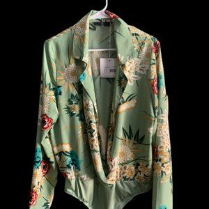 Missguided Floral Bodysuit